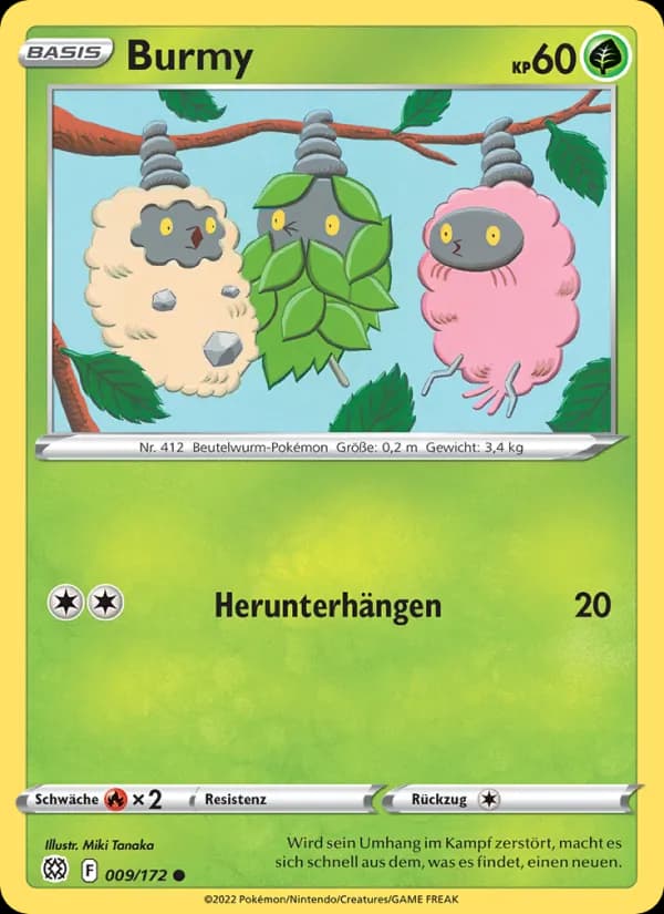 Burmy card in German