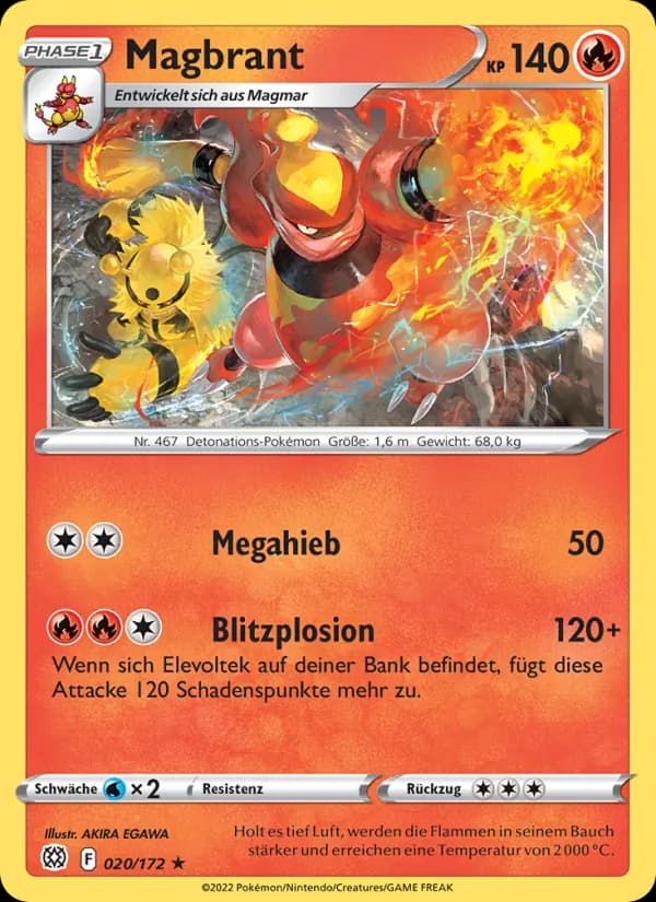 Magbrant card in German