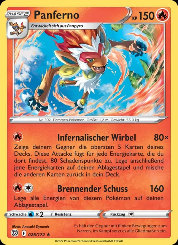 Panferno card in German