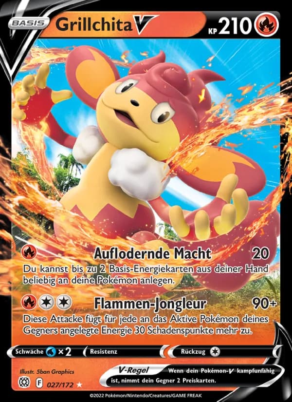 Grillchita V card in German