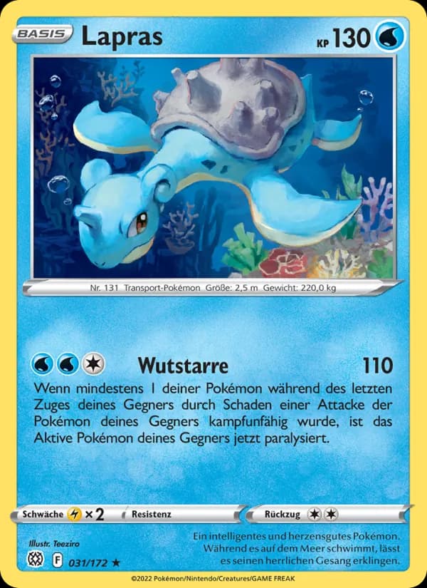 Lapras card in German