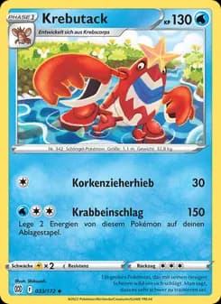 Krebutack card in German