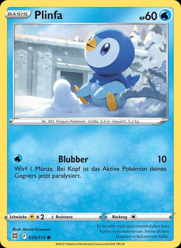 Plinfa card in German