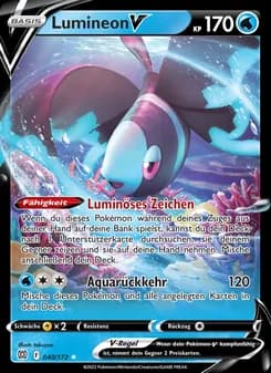 Lumineon V card in German