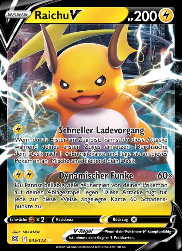 Raichu V card in German