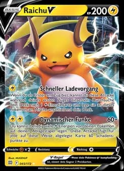 Raichu V card in German