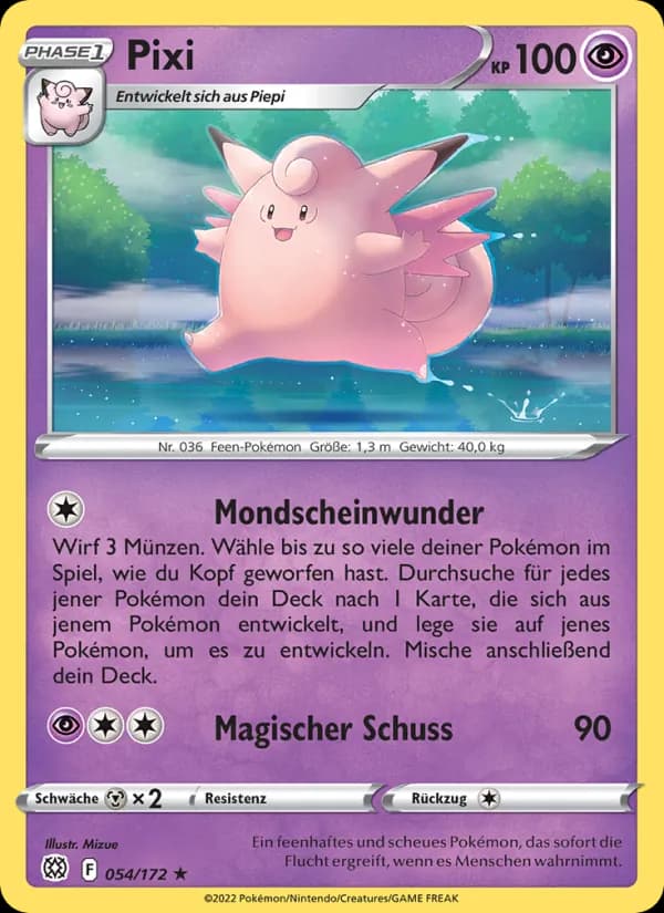 Pixi card in German