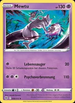 Mewtu card in German