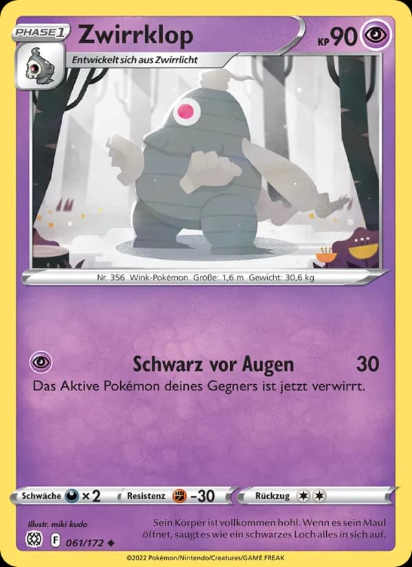 Zwirrklop card in German