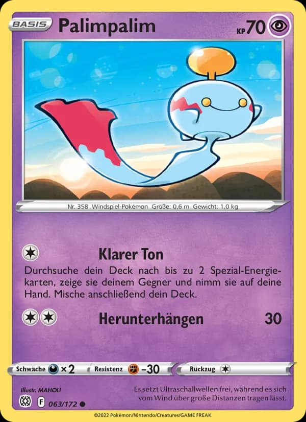 Palimpalim card in German