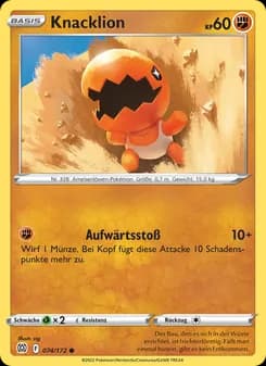 Knacklion card in German