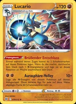 Lucario card in German