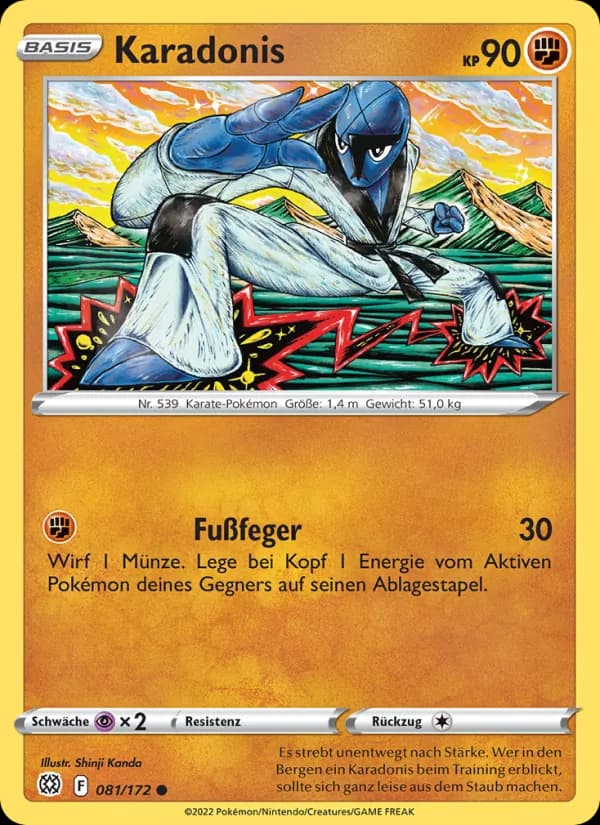Karadonis card in German