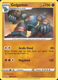 Golgantes card in German