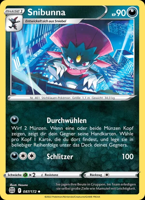 Snibunna card in German