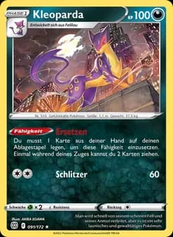 Kleoparda card in German