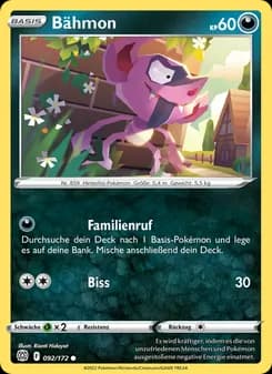 Bähmon card in German
