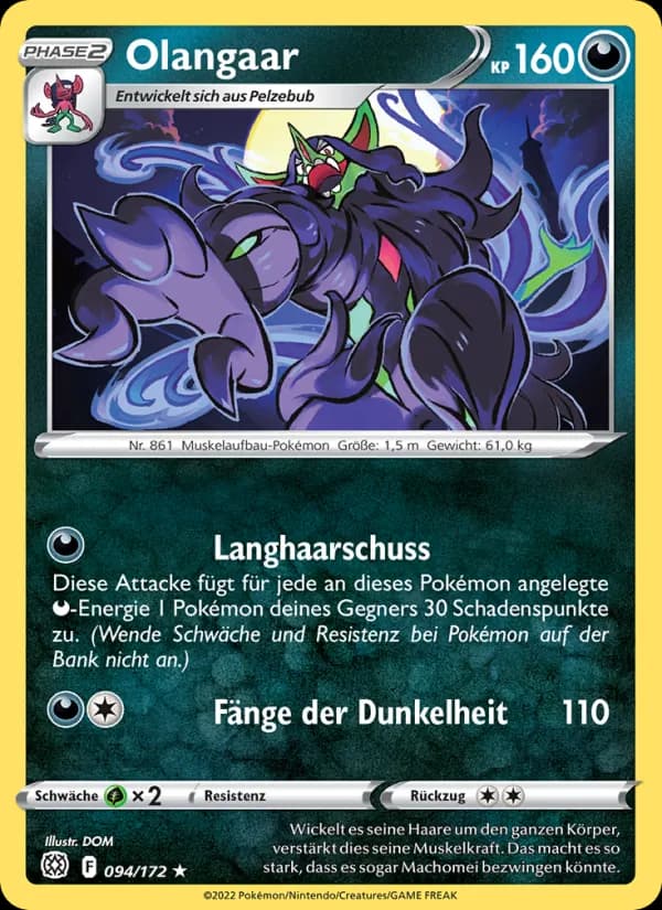 Olangaar card in German