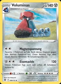 Voluminas card in German