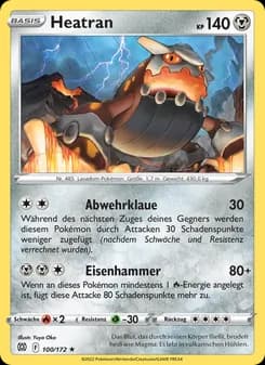 Heatran card in German