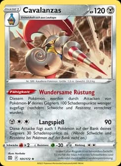 Cavalanzas card in German