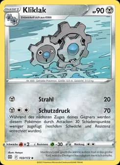 Kliklak card in German