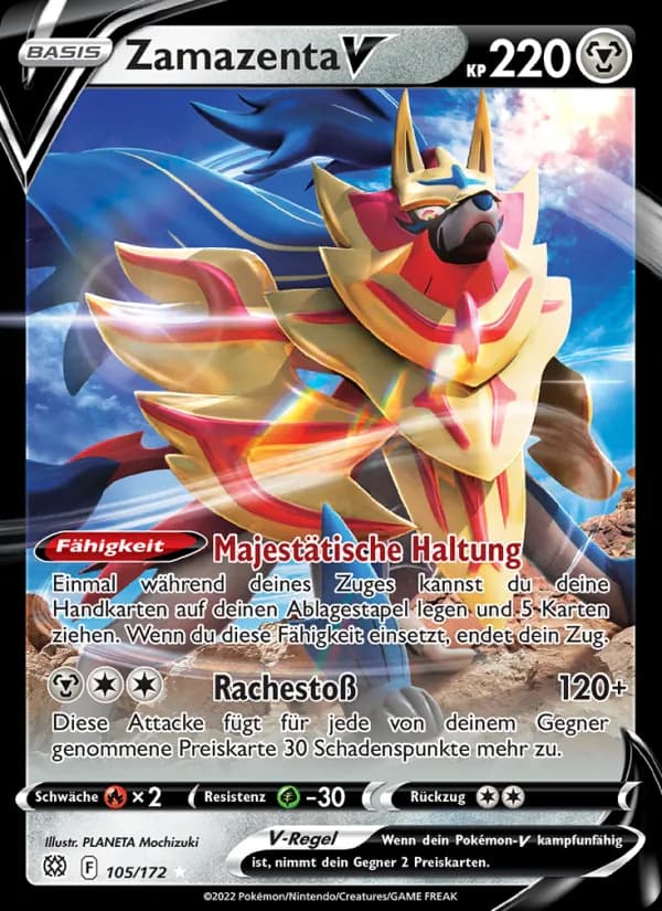 Zamazenta V card in German