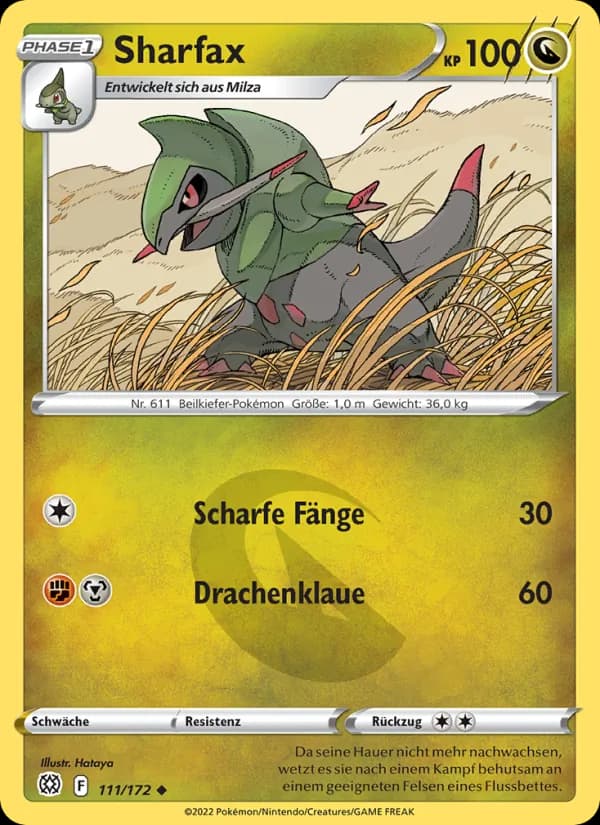 Sharfax card in German