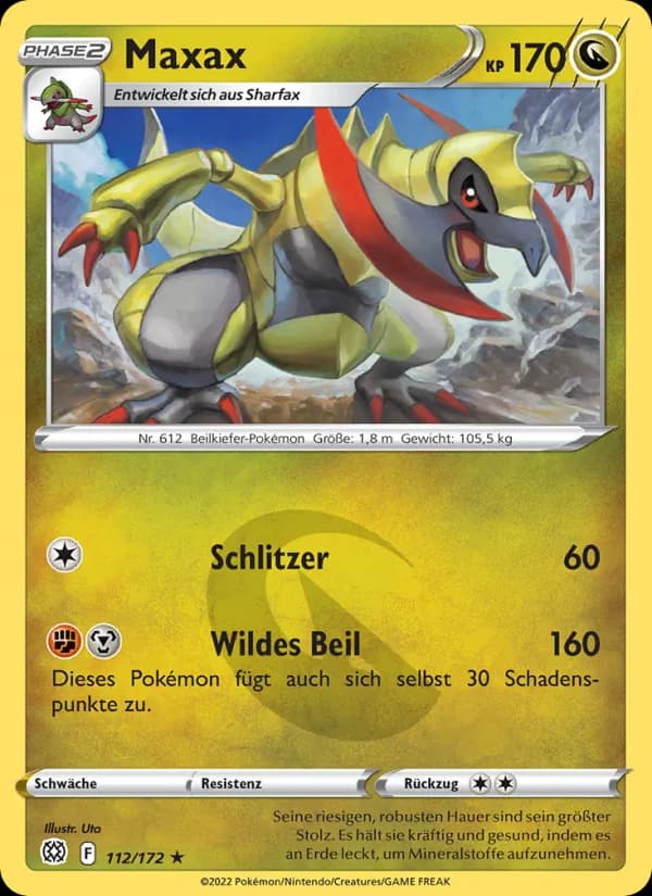 Maxax card in German