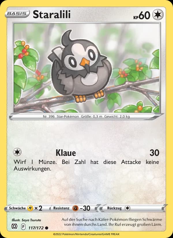 Staralili card in German