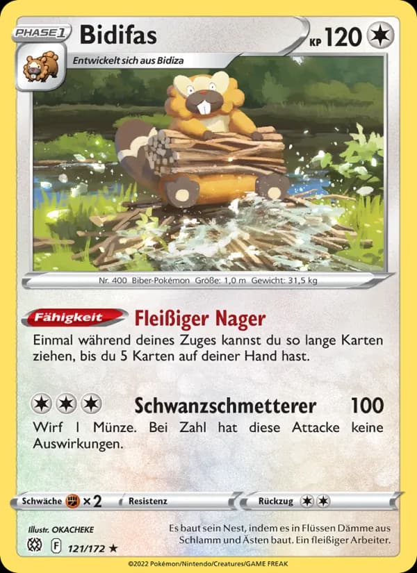 Bidifas card in German