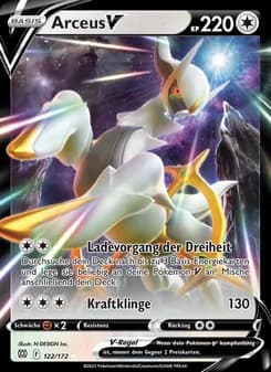 Arceus V card in German