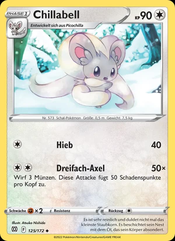 Chillabell card in German