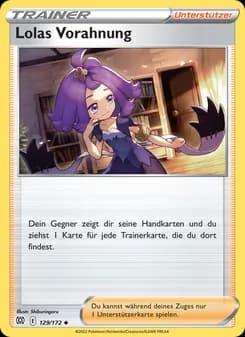 Lolas Vorahnung card in German