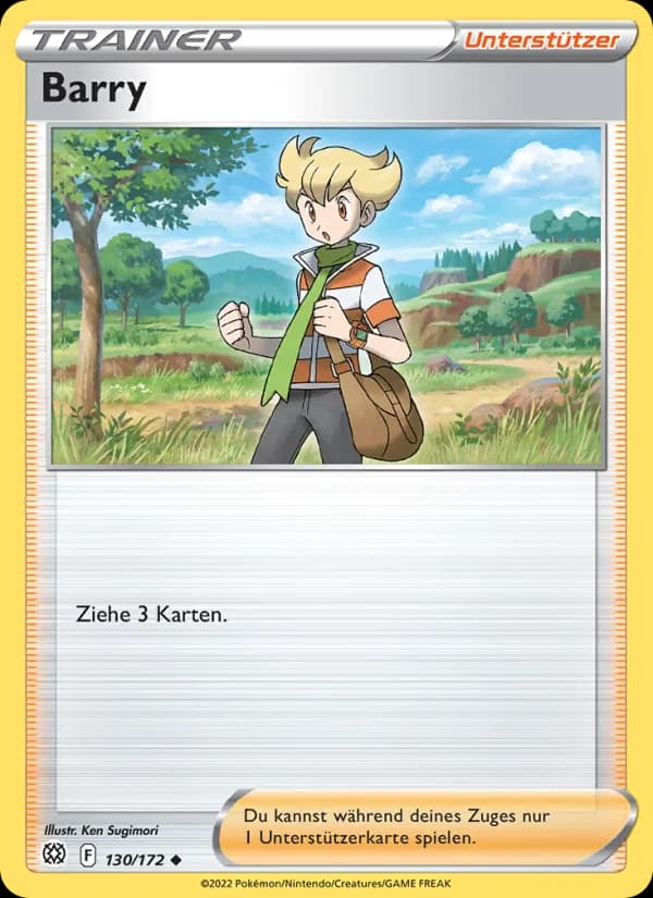 Barry card in German