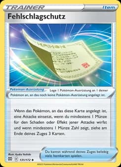 Fehlschlagschutz card in German