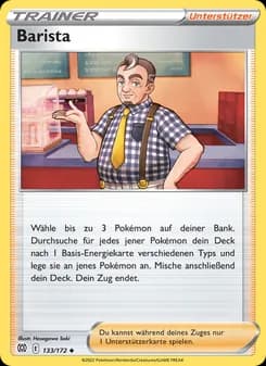 Barista card in German