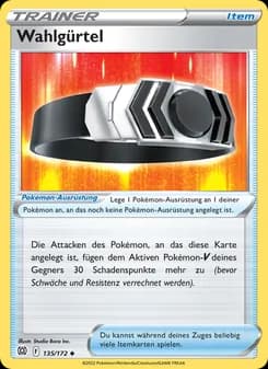 Wahlgürtel card in German