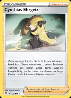 Cynthias Ehrgeiz card in German