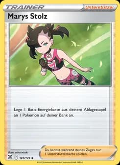 Marys Stolz card in German