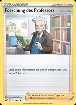 Forschung des Professors card in German