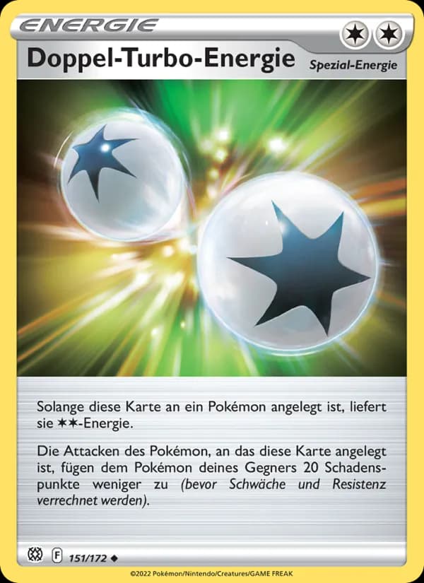 Doppel-Turbo-Energie card in German