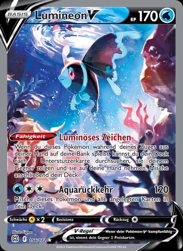 Lumineon V card in German