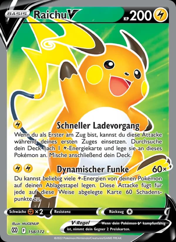 Raichu V card in German