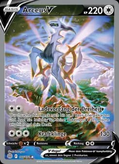 Arceus V card in German
