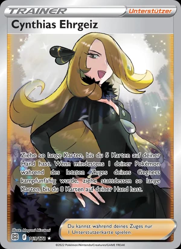 Cynthias Ehrgeiz card in German