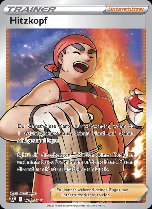 Hitzkopf card in German