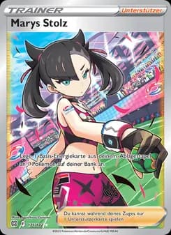 Marys Stolz card in German