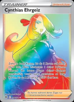 Cynthias Ehrgeiz card in German