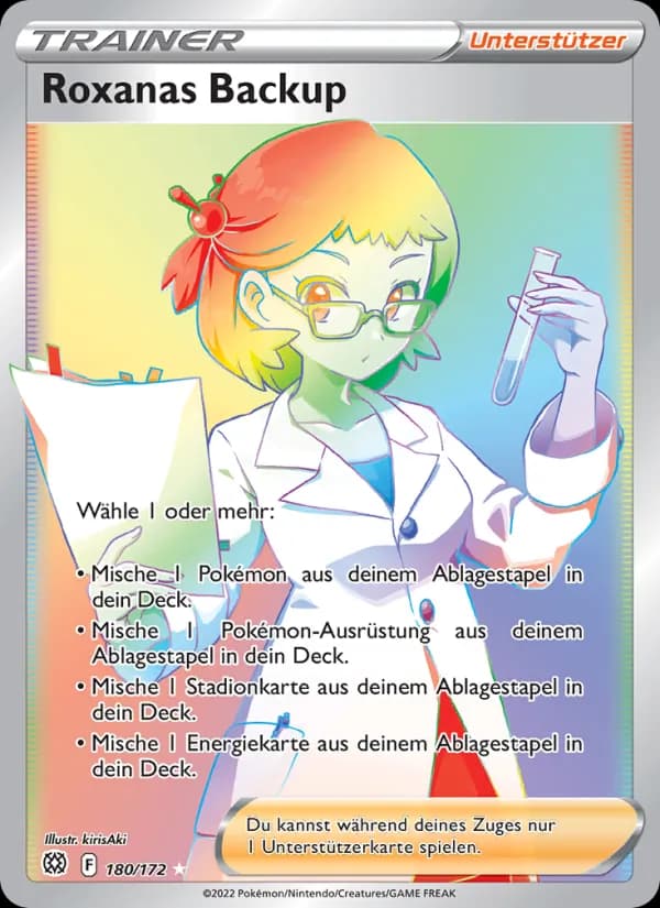 Roxanas Backup card in German